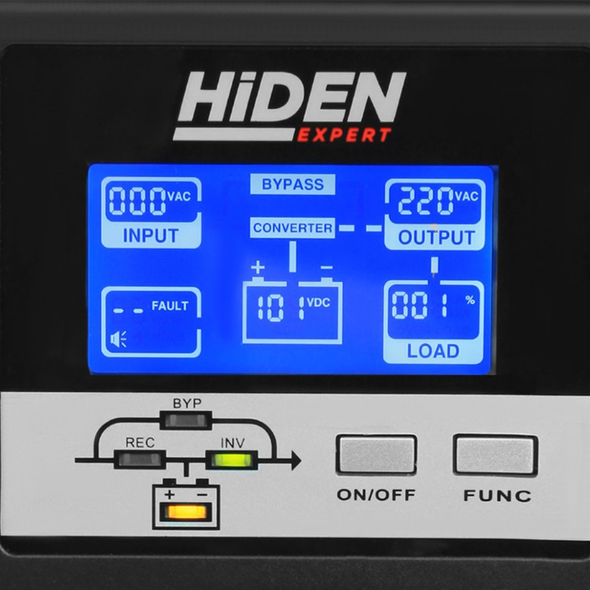 ИБП HIDEN EXPERT UDC9203H-72, дисплей