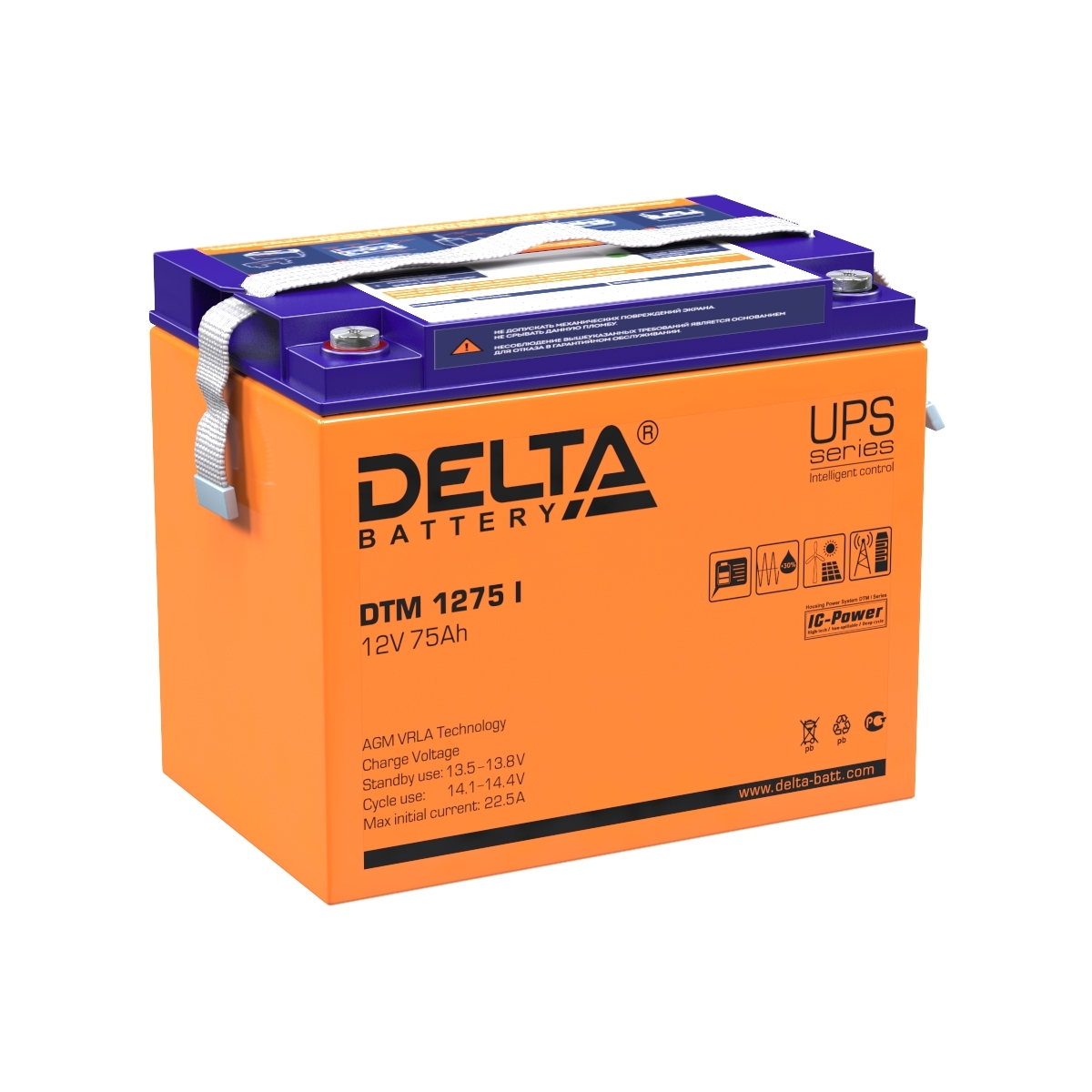 Аккумуляторная батарея Delta DTM 1275 I