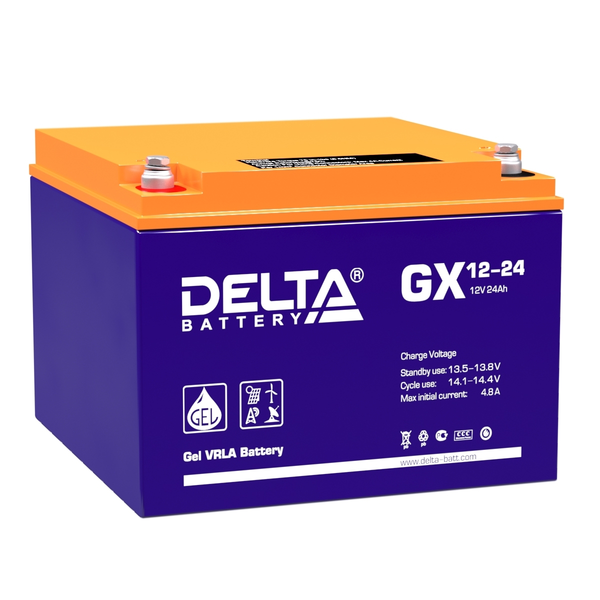 Аккумуляторная батарея Delta GX12-24