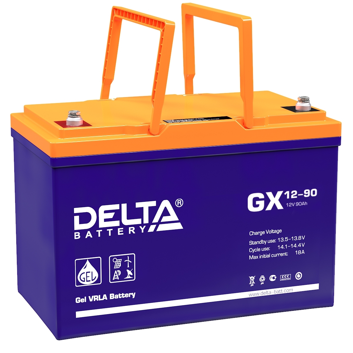 Аккумуляторная батарея Delta GX12-90