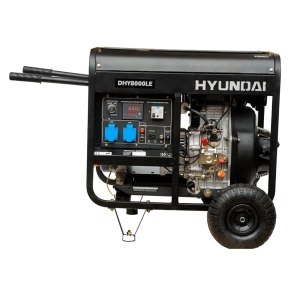 Дизельный генератор Hyundai DHY 8000 LE, вид сбоку